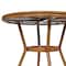 Flash Furniture Bordeaux French Bistro 31.5in. Tbl, Nvy and Wht PE Rattan, Glss Top w/2 Stck Chairs - Natural Frme SDA-AD641012-80-2001-NVYWH-NAT-GG - alternate 6